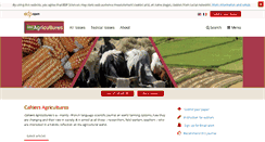 Desktop Screenshot of cahiersagricultures.fr